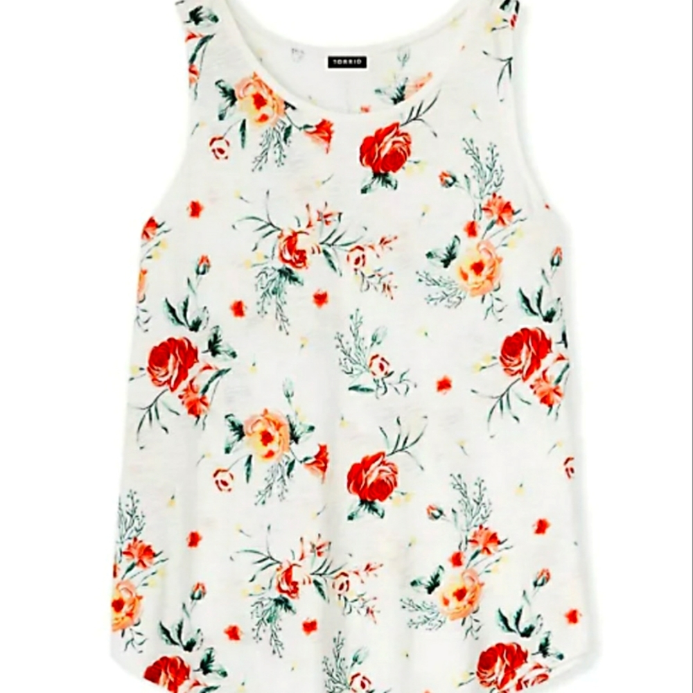 🛍Torrid Floral Tank size 4